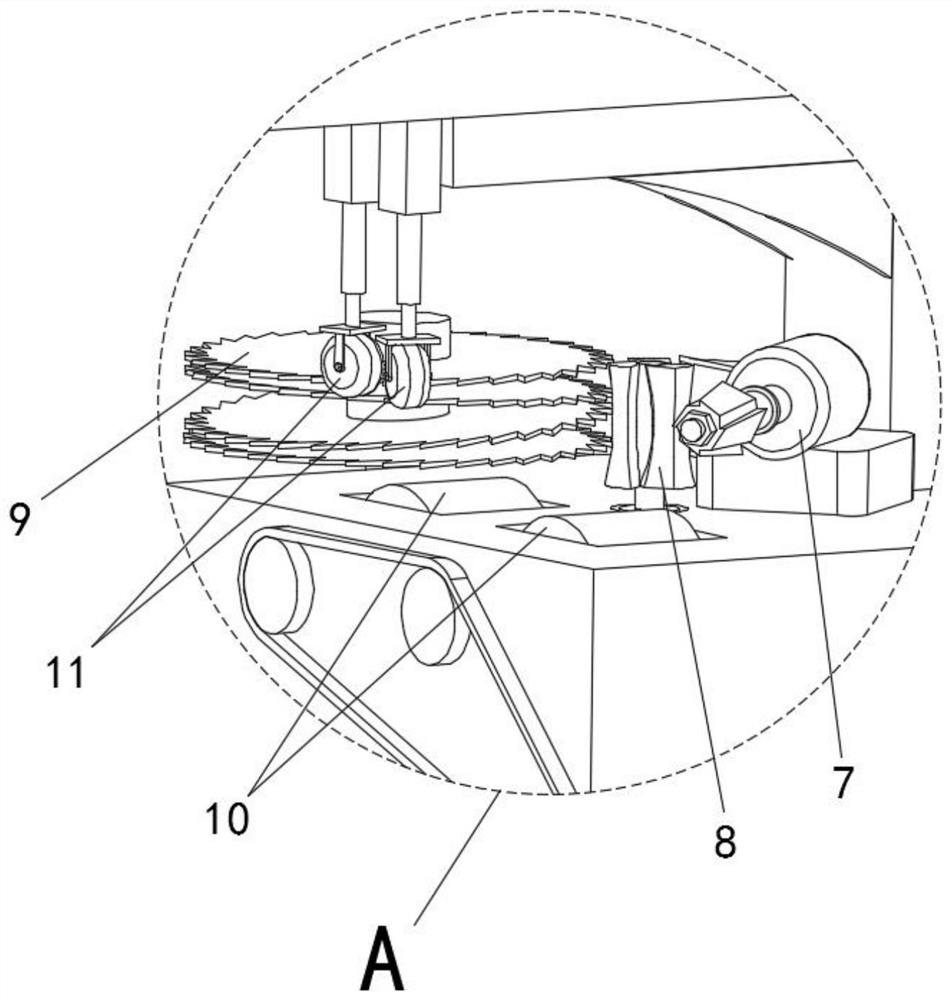 Wood round table machining device