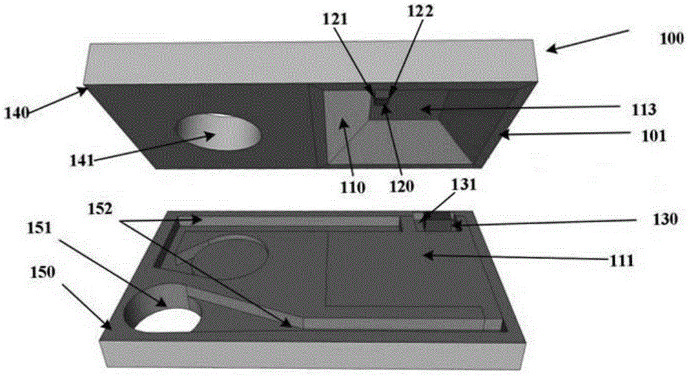 Device and method for detecting particles in air and wearable equipment comprising device