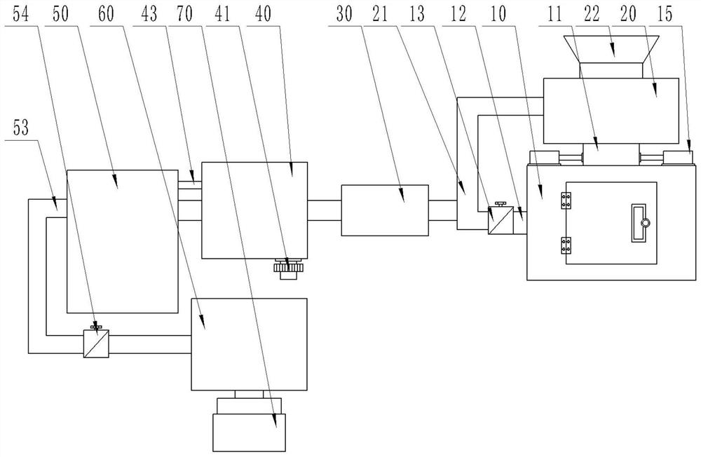 Device and method capable of recycling waste heat of neodymium iron boron waste roasting kiln