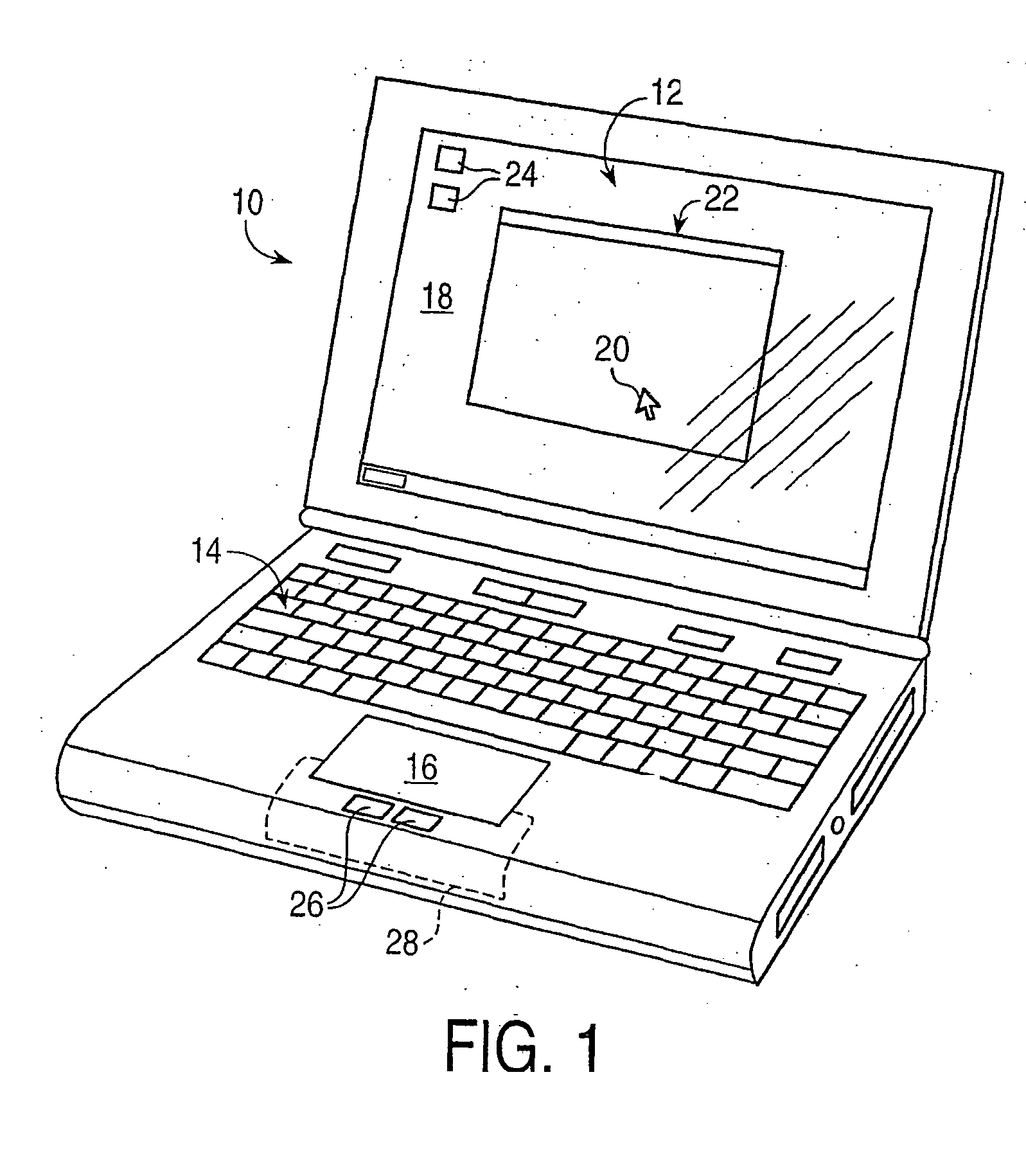 Haptic interface for laptop computers and other portable devices