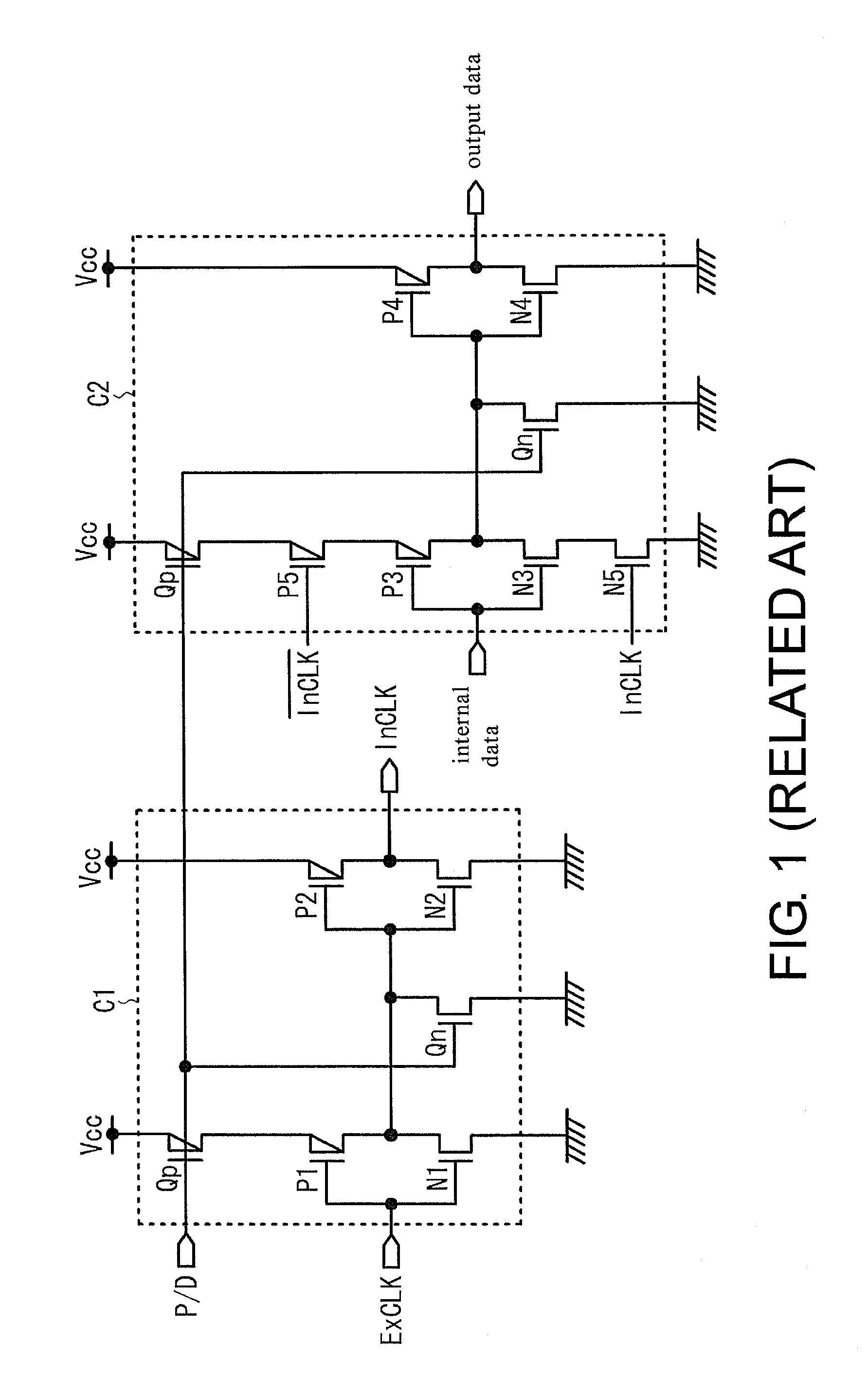 Semiconductor memory device with a clock circuit for reducing power consumption in a standby state