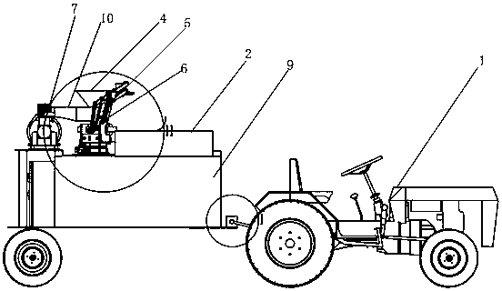 Mechanical red date harvesting platform