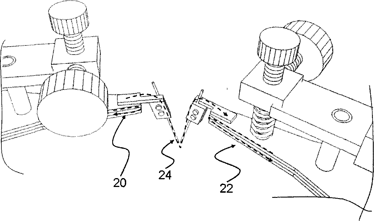 Detection machine station with contact impedance detection device