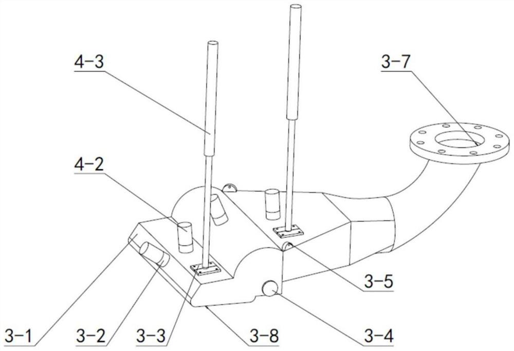 Full-transparent dredging rake head testing device