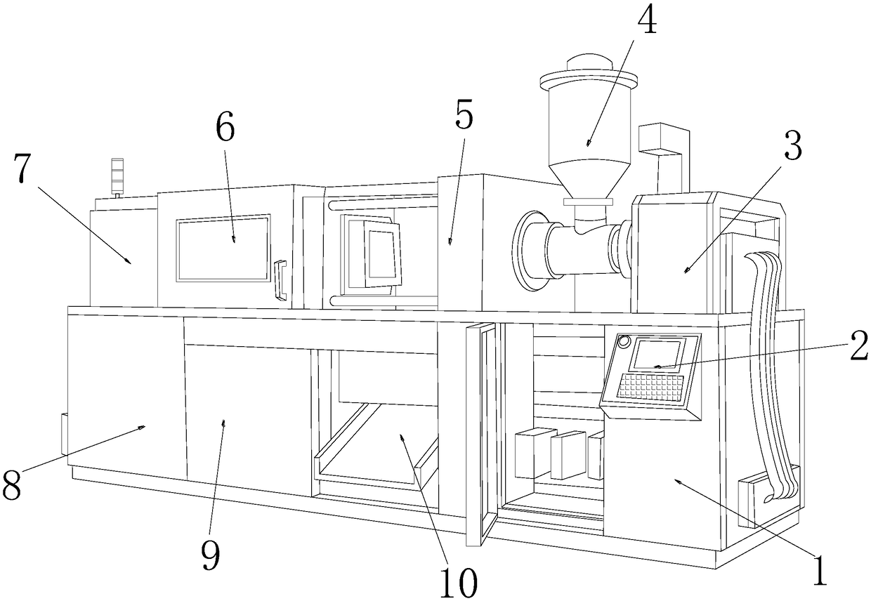Color matching injection molding device