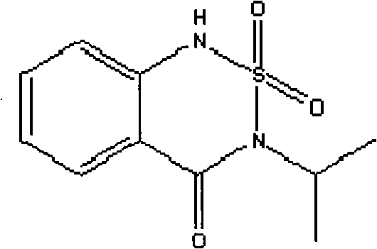Herbicide composition with bentazon and bispyribac-sodium as active ingredients