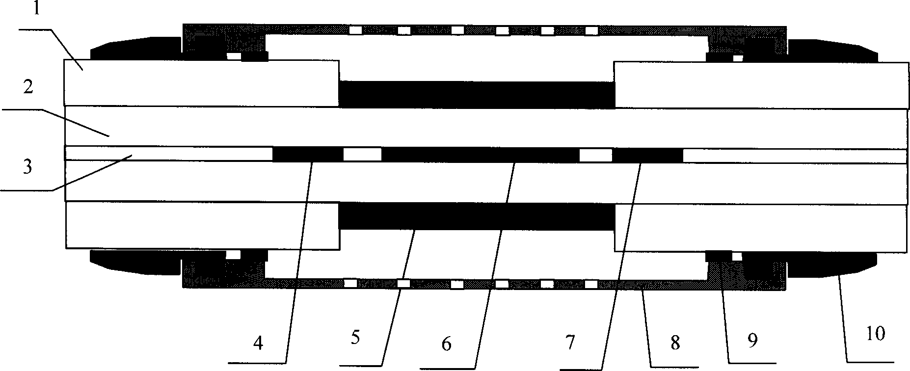 Optical fiber mode coupling biochemical sensor, sensing device and sensing system