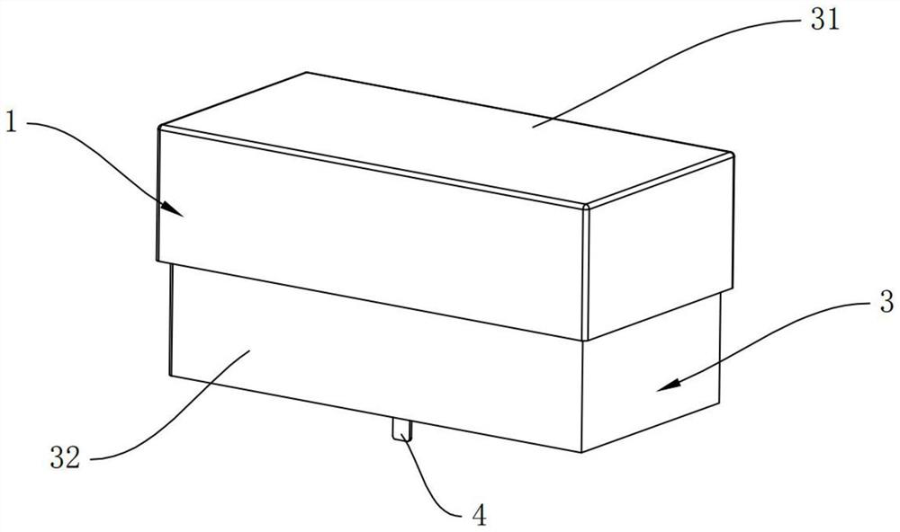 Plastic and metal combined power supply module shell