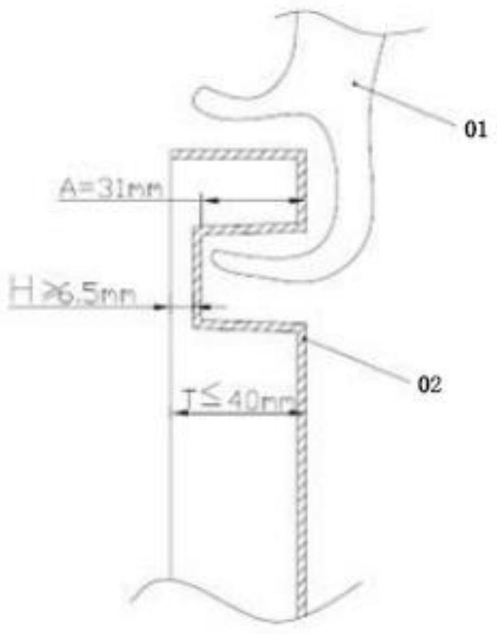 Ergonomic carrying handle structure of ultra-thin LED box