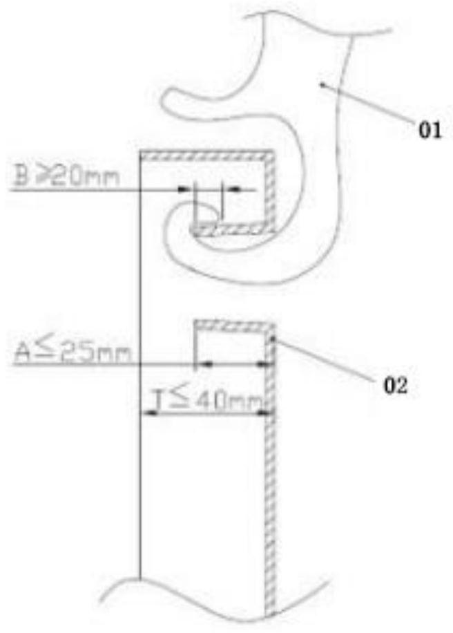 Ergonomic carrying handle structure of ultra-thin LED box