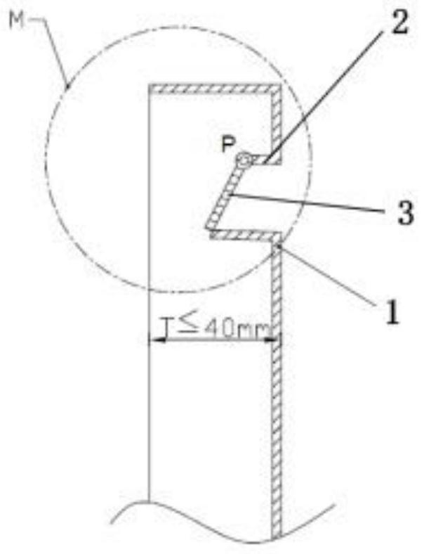 Ergonomic carrying handle structure of ultra-thin LED box