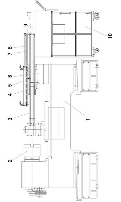 Programmable numerically-controlled machining lathe with automatic blanking auxiliary machine