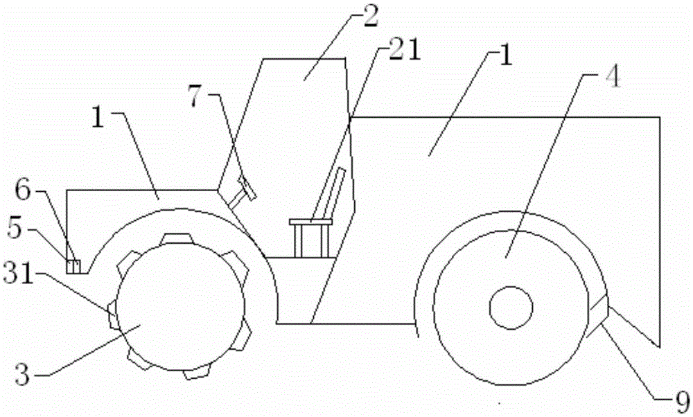 Road roller for rolling and compacting roads
