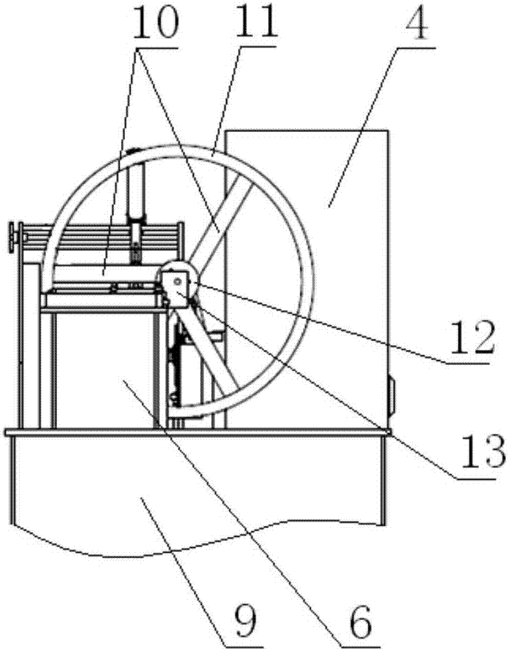 Rubber belt winding machine