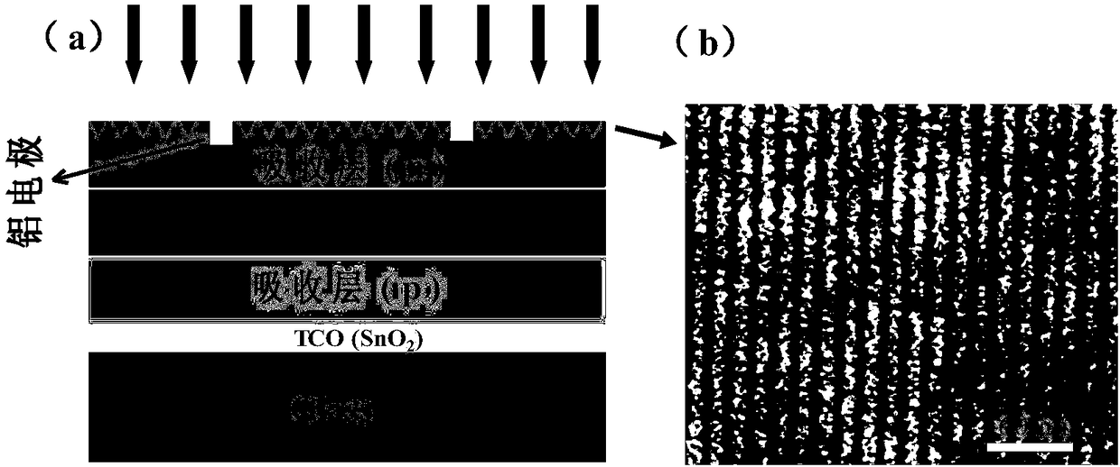 Femtosecond laser etching method to enhance the performance of amorphous silicon thin film solar cells