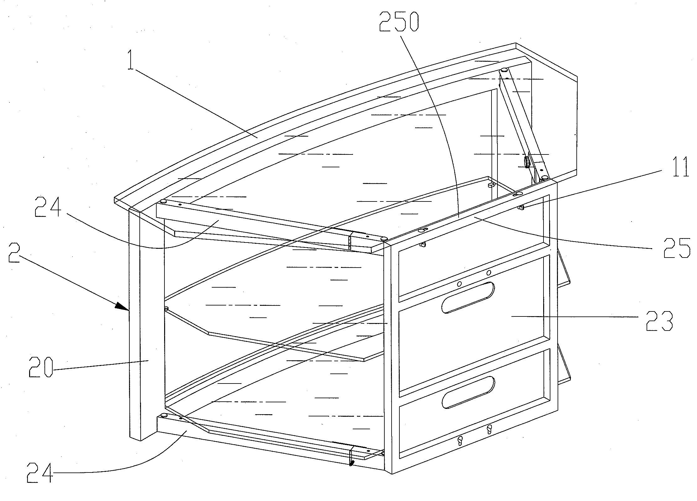 Shelving Unit Whose Support Board is in Quick and Easy Assembly