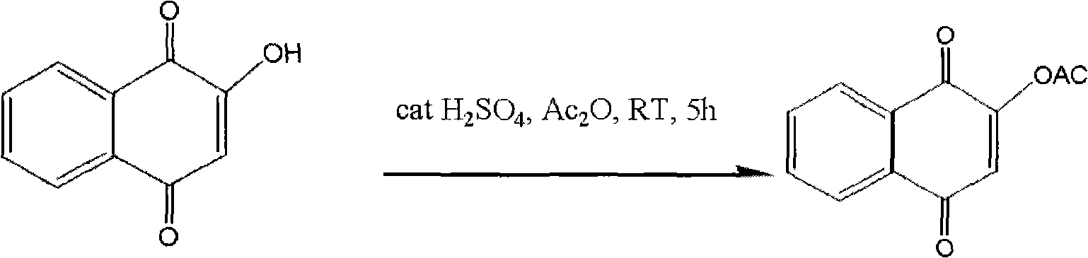 Preparation method of 2-acetoxyl-1,4-naphthoquinone