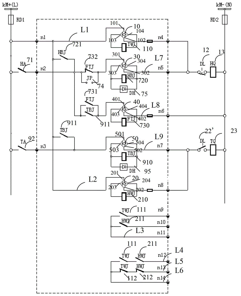 Circuit breaker operation loop