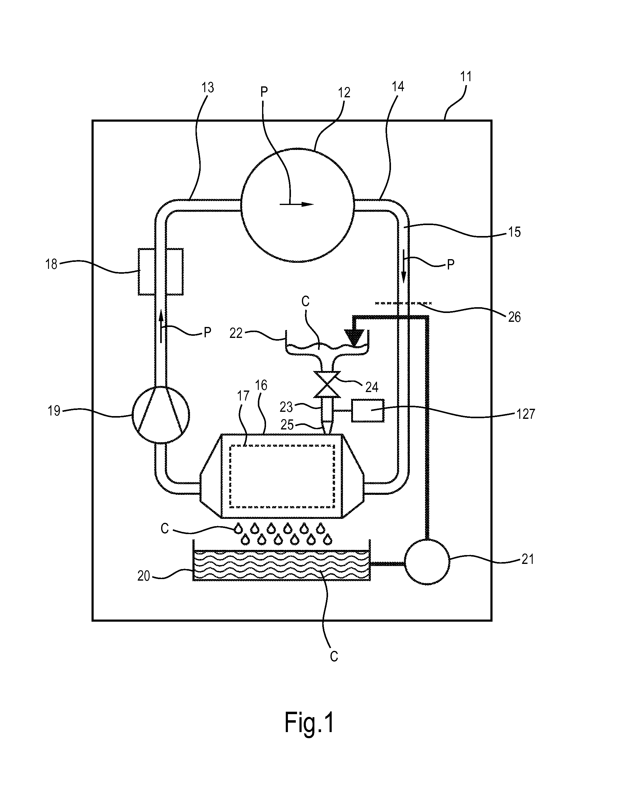 Clothes treatment appliance with transfer pipe