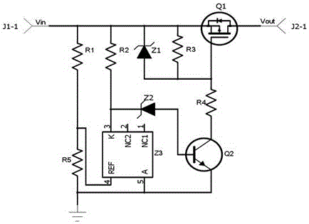 Product protection circuit for achieving high voltage restraining during engine load dump