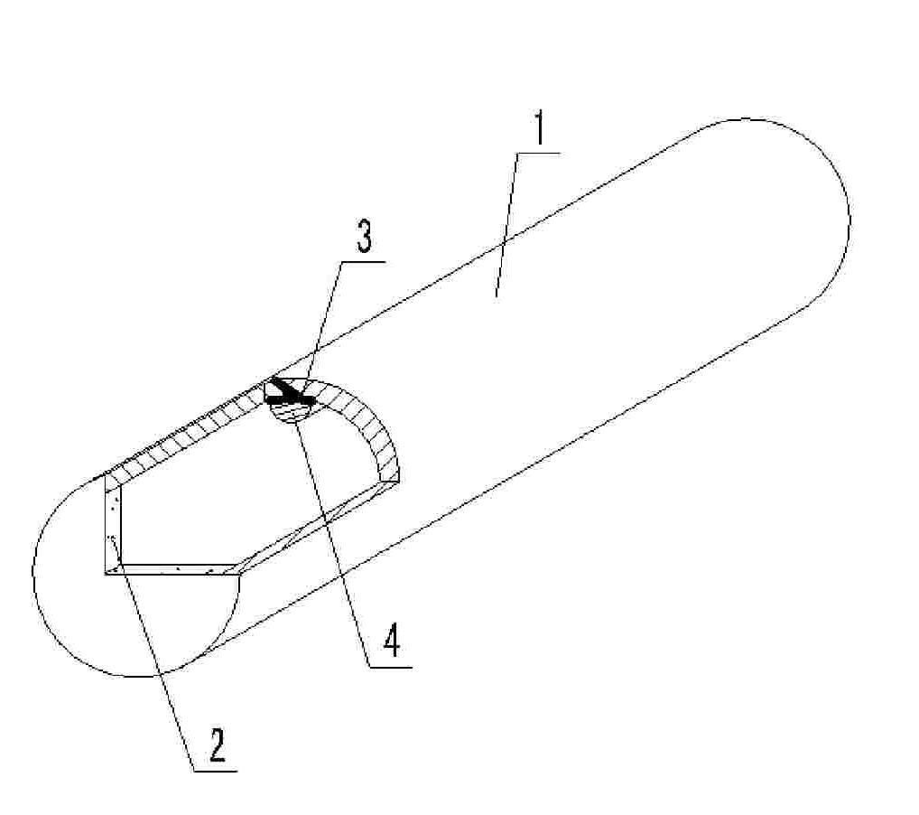 Enclosed hollow tube element