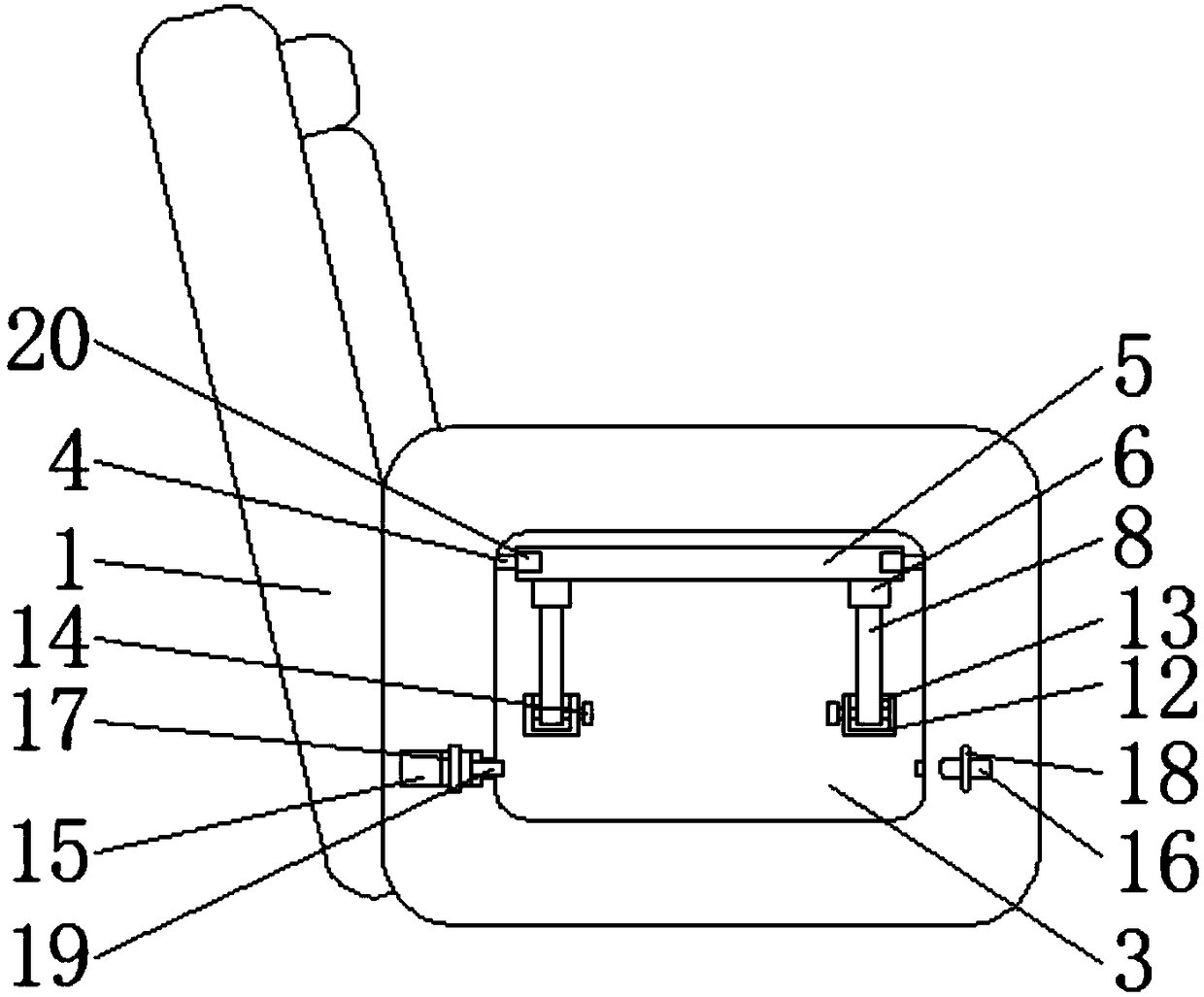 Music relaxation chair for psychological rehabilitation