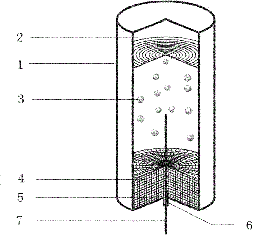 Middle and long-term small-supply quantity liquid releasing device and method