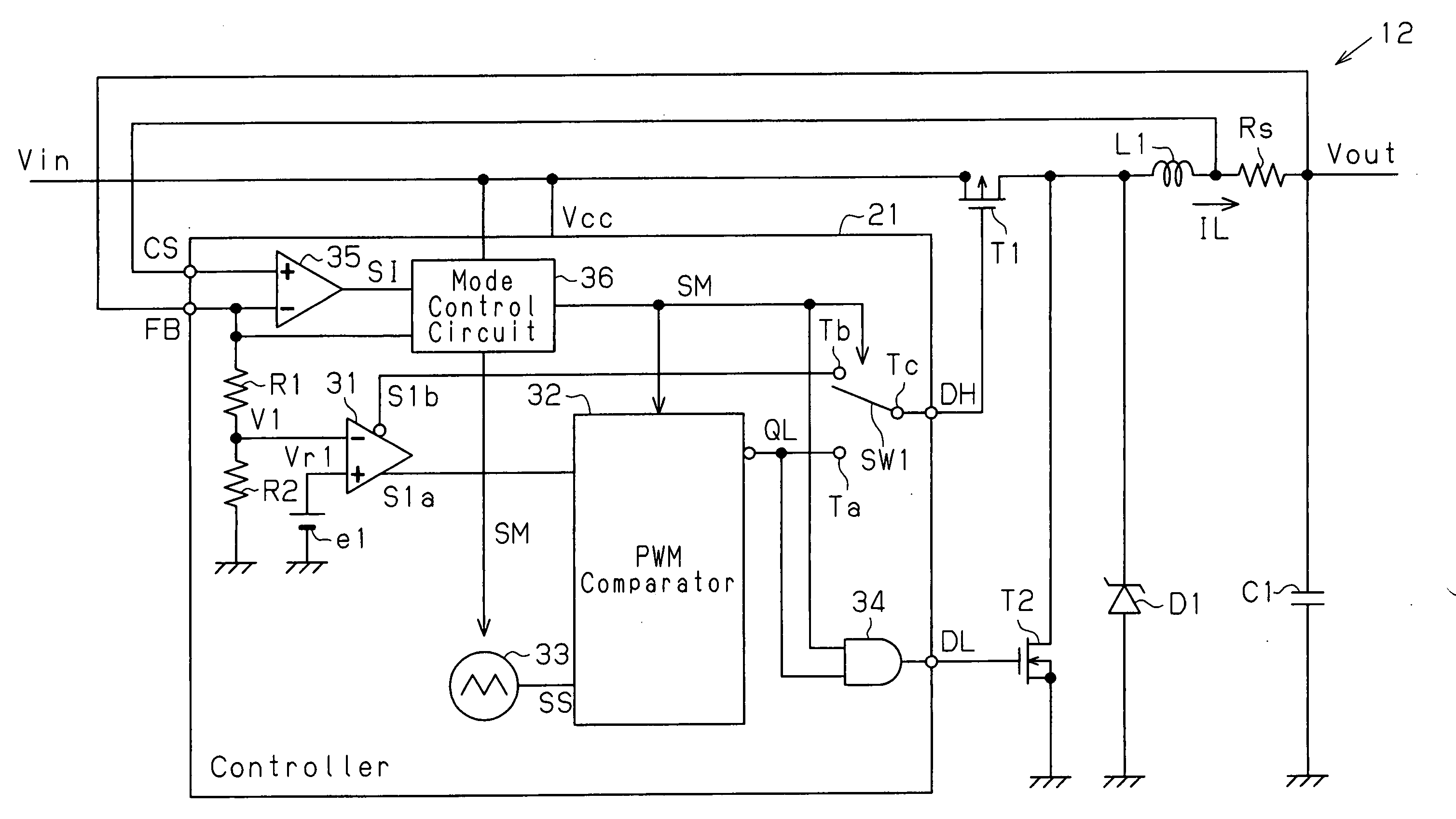 Controller and control method for DC-DC converter