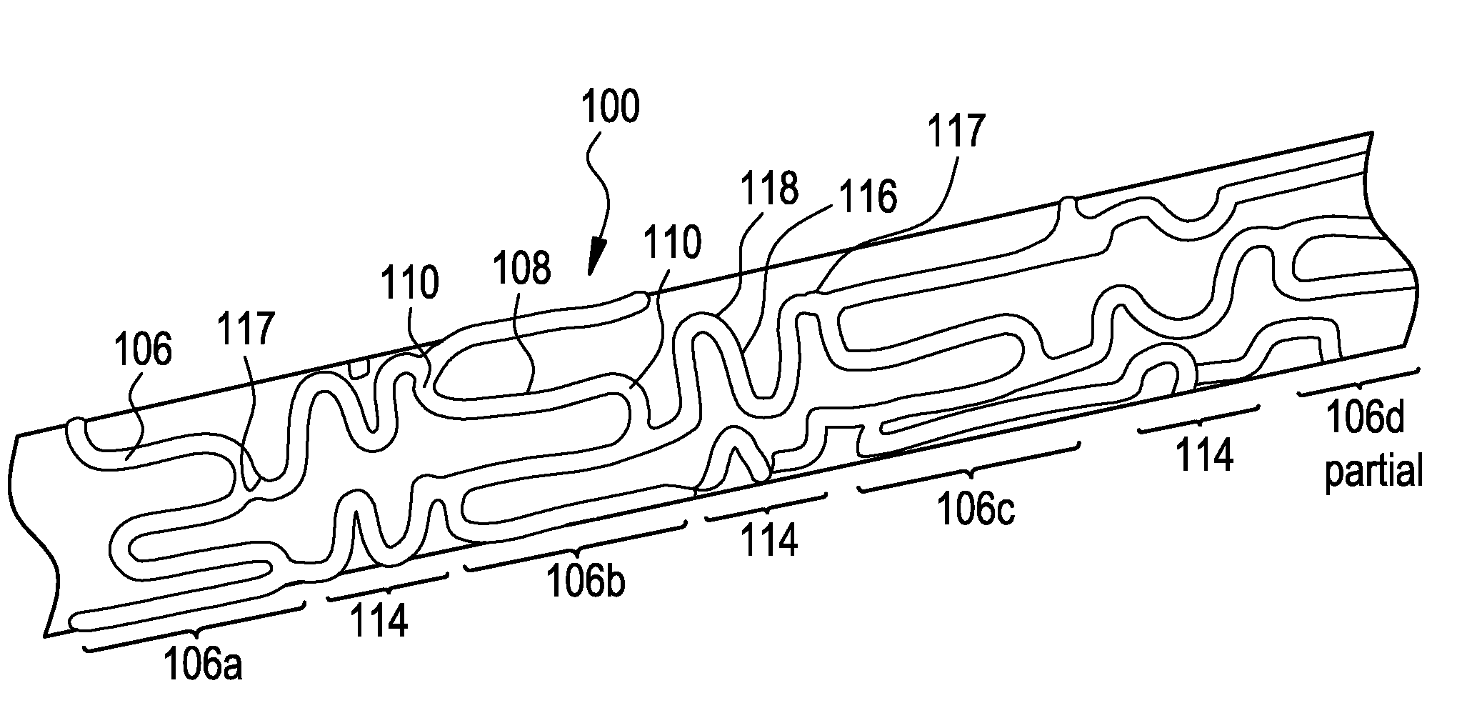 Intraluminal medical device having variable axial flexibility about the circumference of the device
