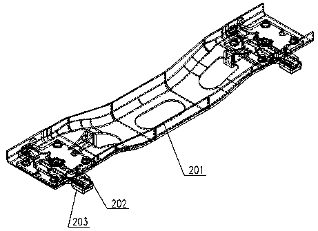 A lateral swing control method and device for side frame of railway freight car