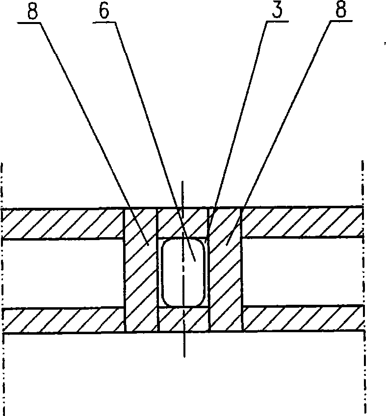 Fire channel separating apparatus of anode baking stove