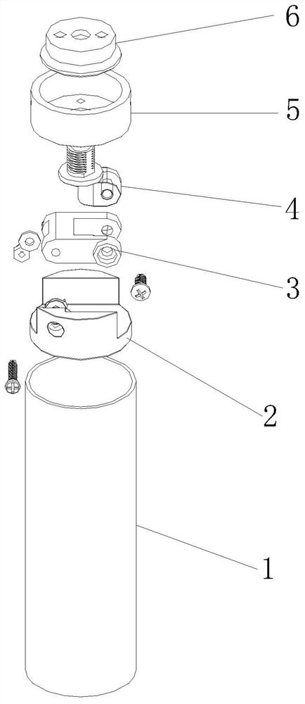 Lamp and double-node hidden type support angle adjusting device thereof