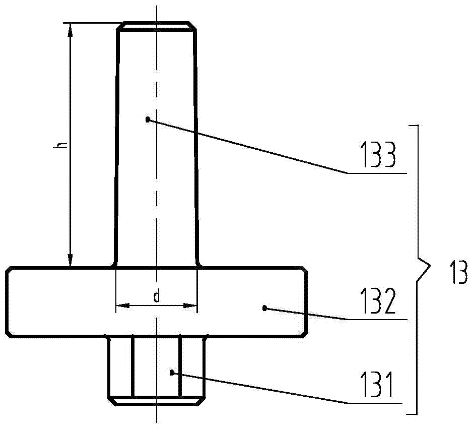 Upsetting and elongating device for ring blank prefabricated by hollow steel ingot