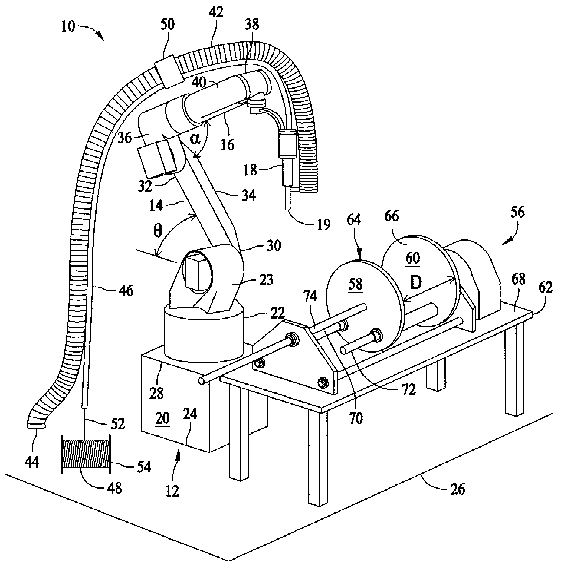 Method and system of welding a bearing