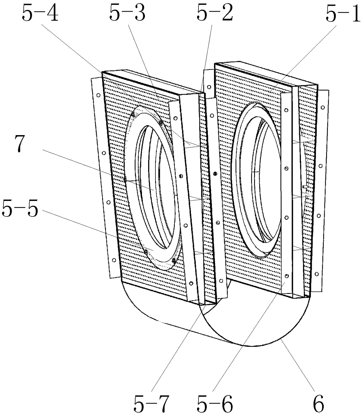 Volute structure for range hood with inclined side wall and circular arc inlet cone