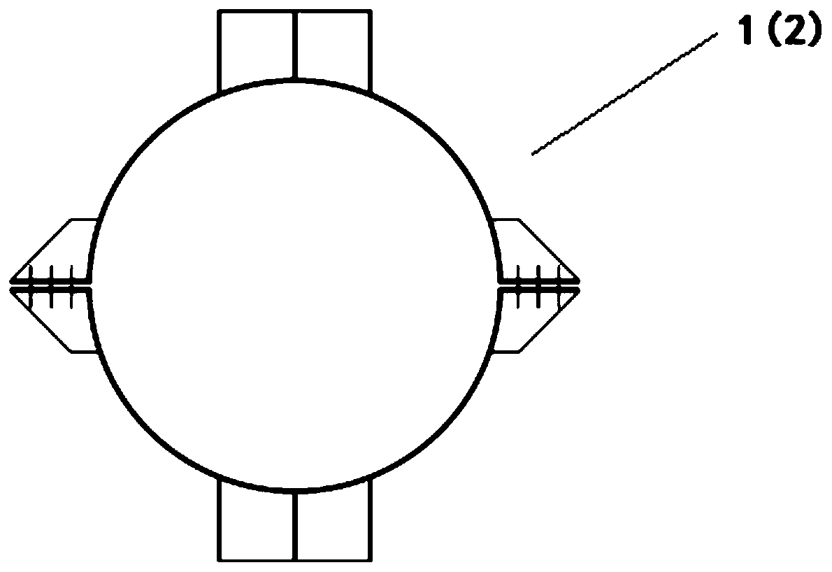 Double-hoop supporting system for single-column bent cap construction