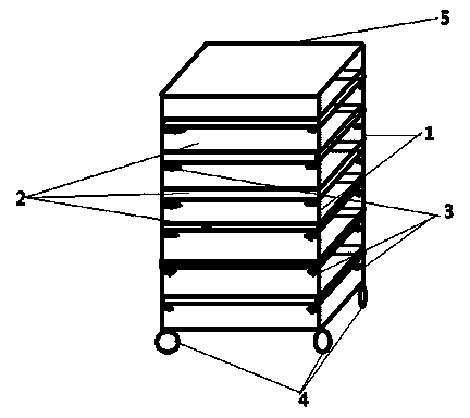 Country grain airing platform