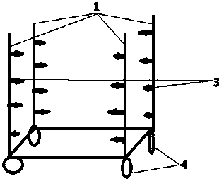 Country grain airing platform