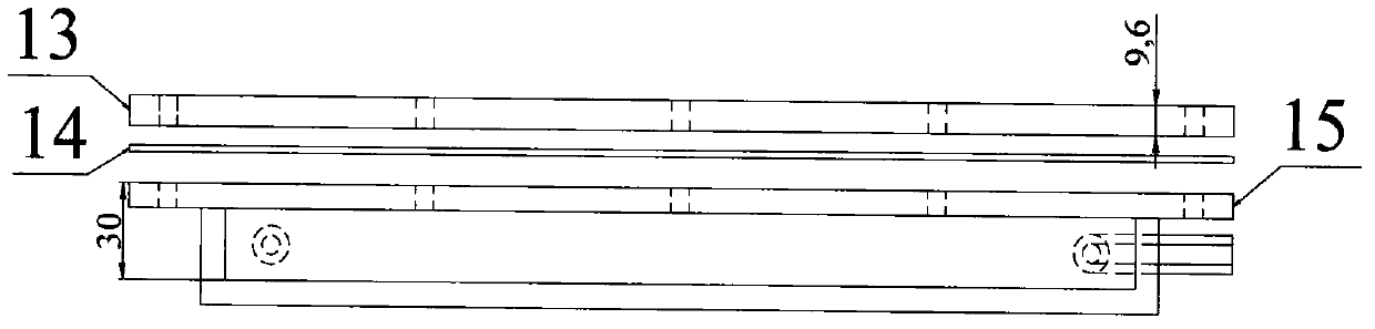 Measuring device and method for measuring transmission sweep efficiency of restorative agent for in-situ repair