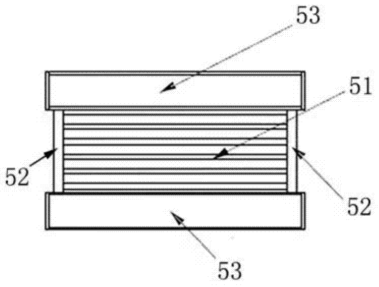 Beam through type corrugated steel plate energy consumption shear wall structure
