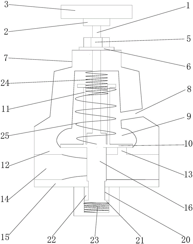 Spring type decompression overflow valve