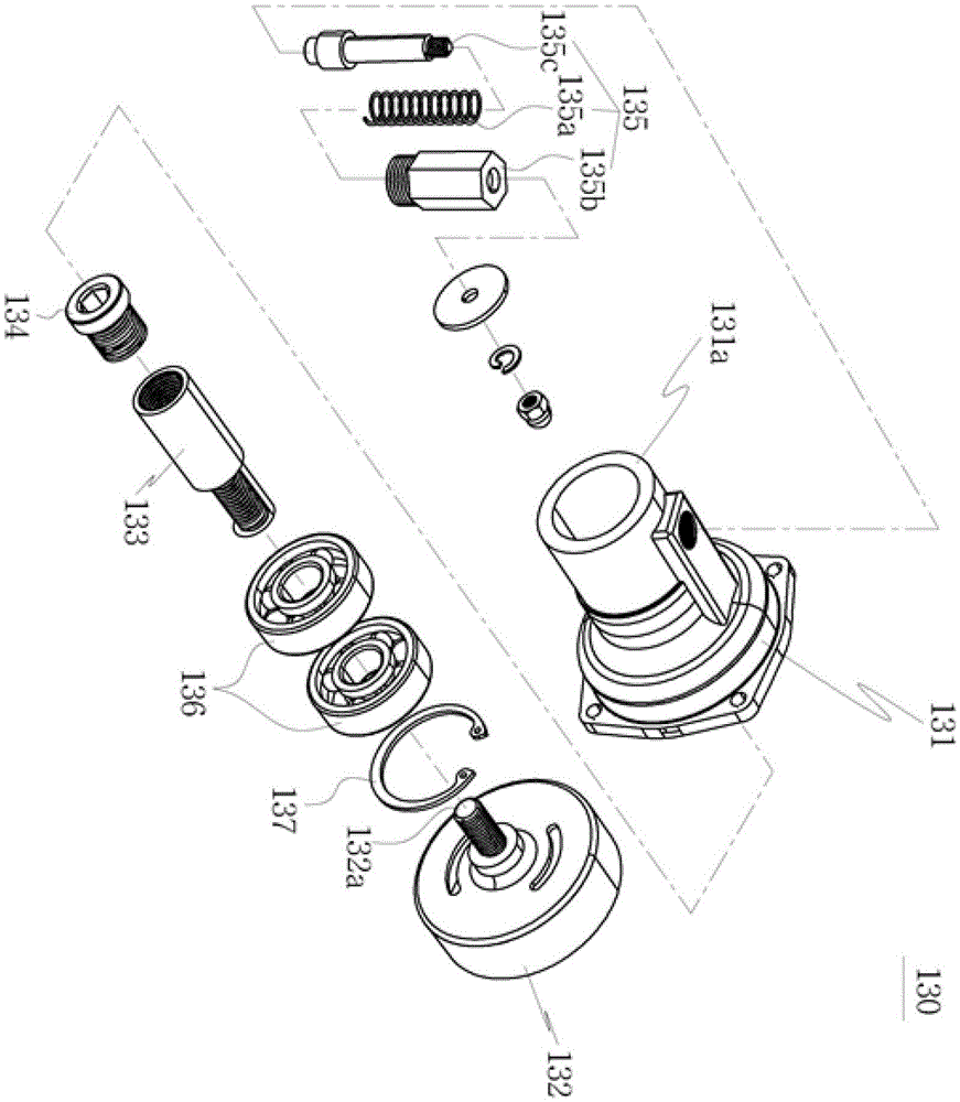 Clutch device and vibrator for concrete pouring equipped with the same