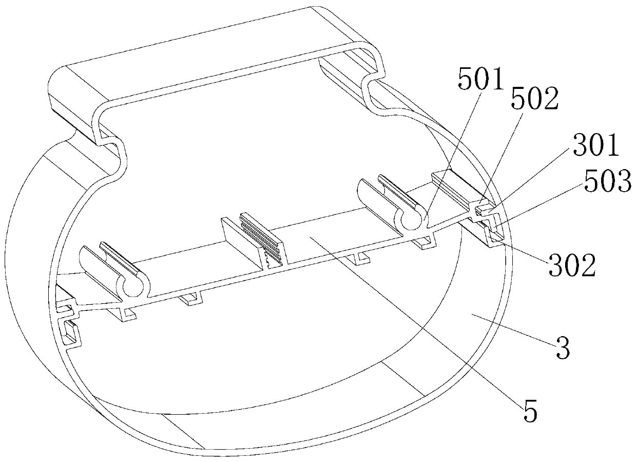 Tri-proof lamp facilitating aloft work