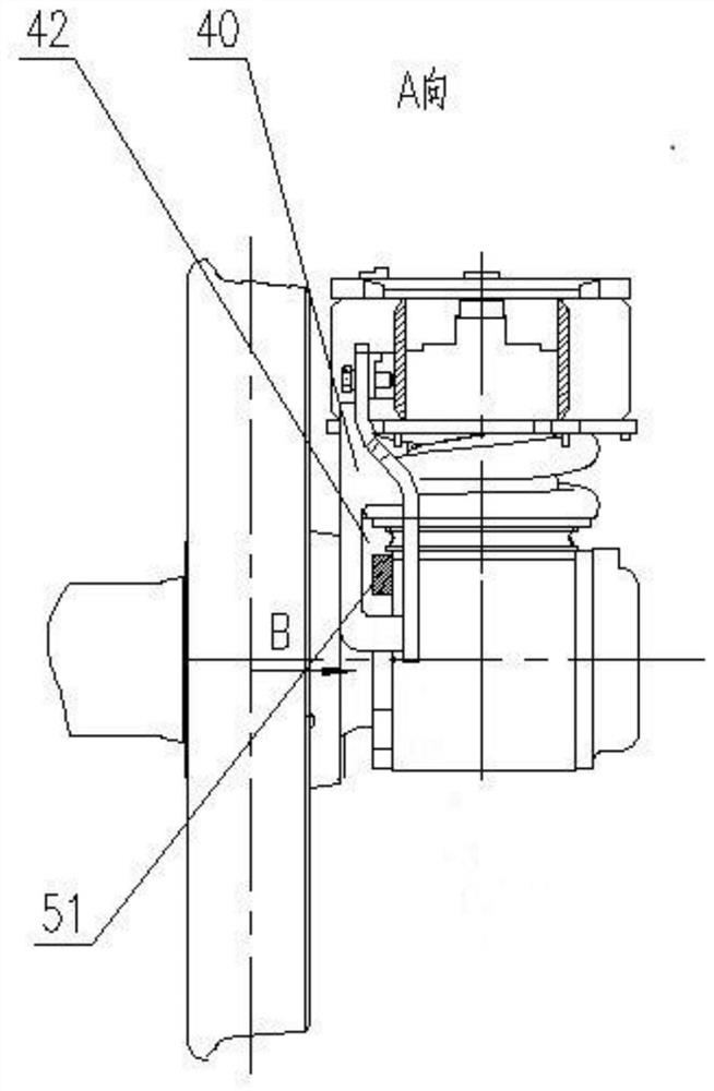 Wheel set lifting device and bogie with same