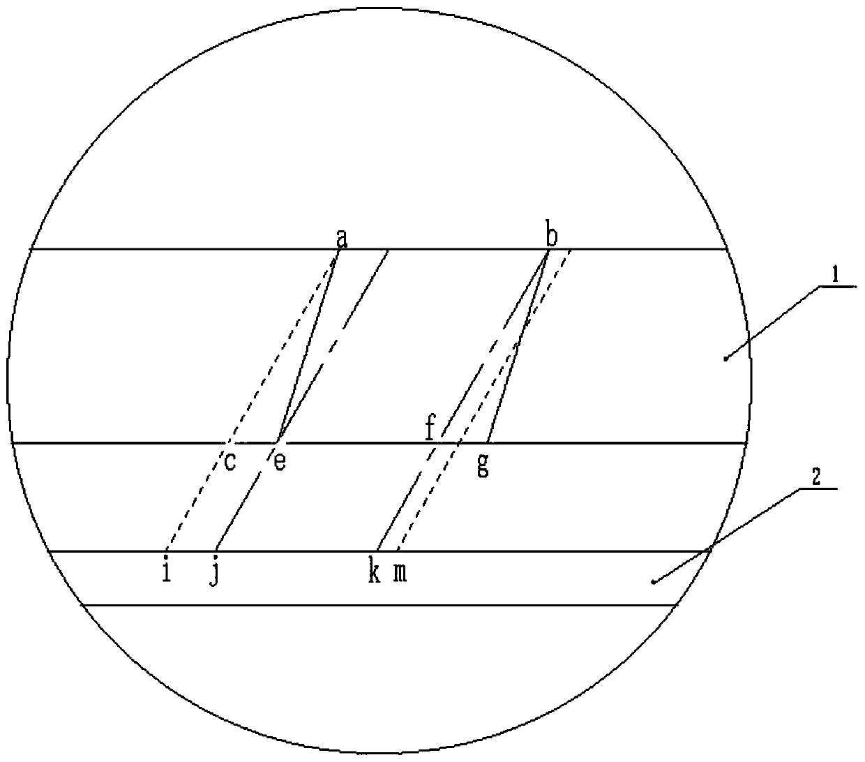 An inclination measuring device and method for a cylinder head inclined hole