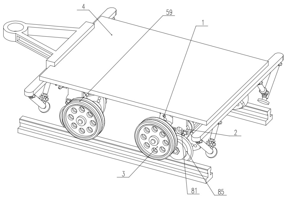 Trailer capable of switching different track advancing modes and using method thereof