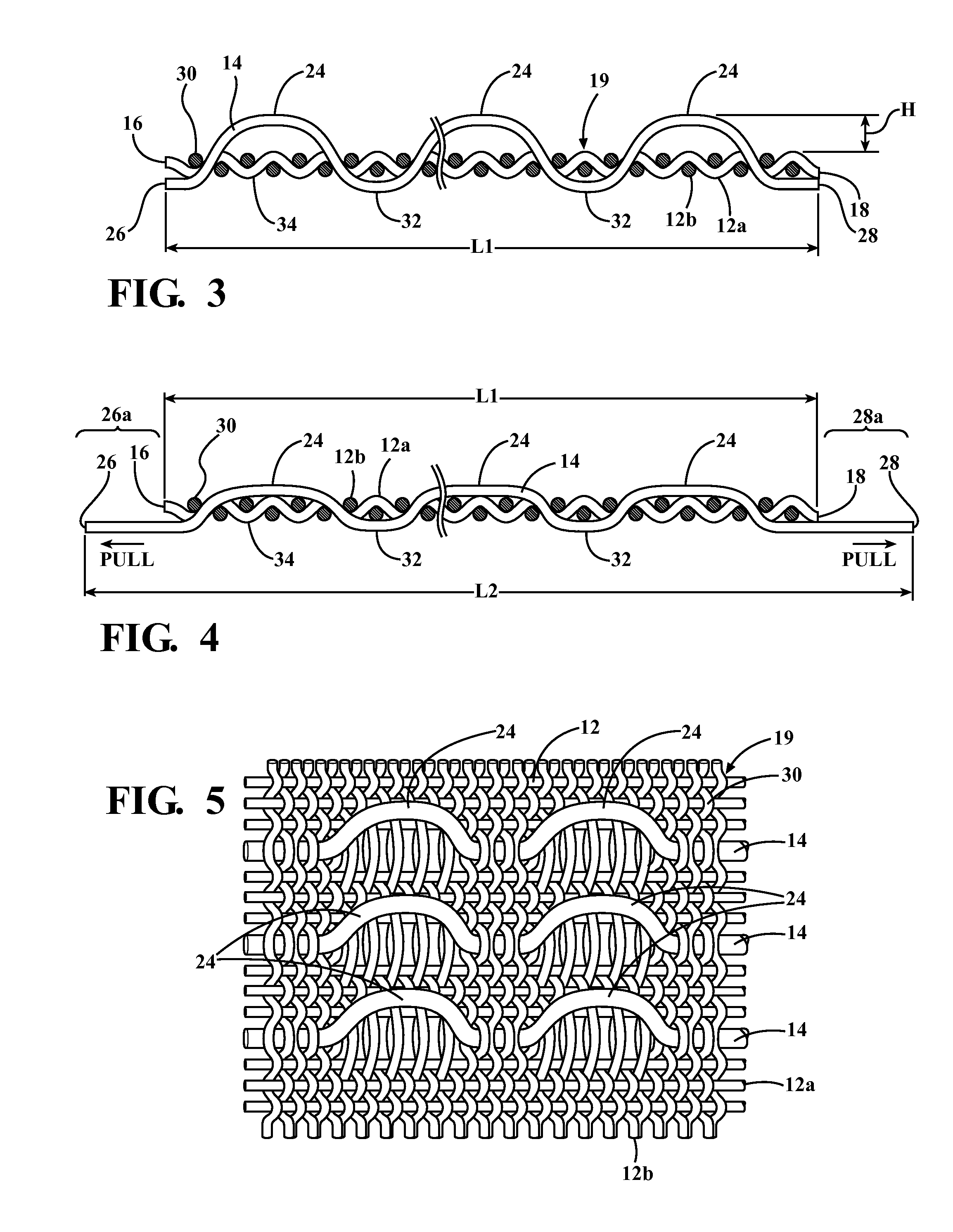 Wrappable textile sleeve with extendable electro-functional yarn leads and method of construction thereof