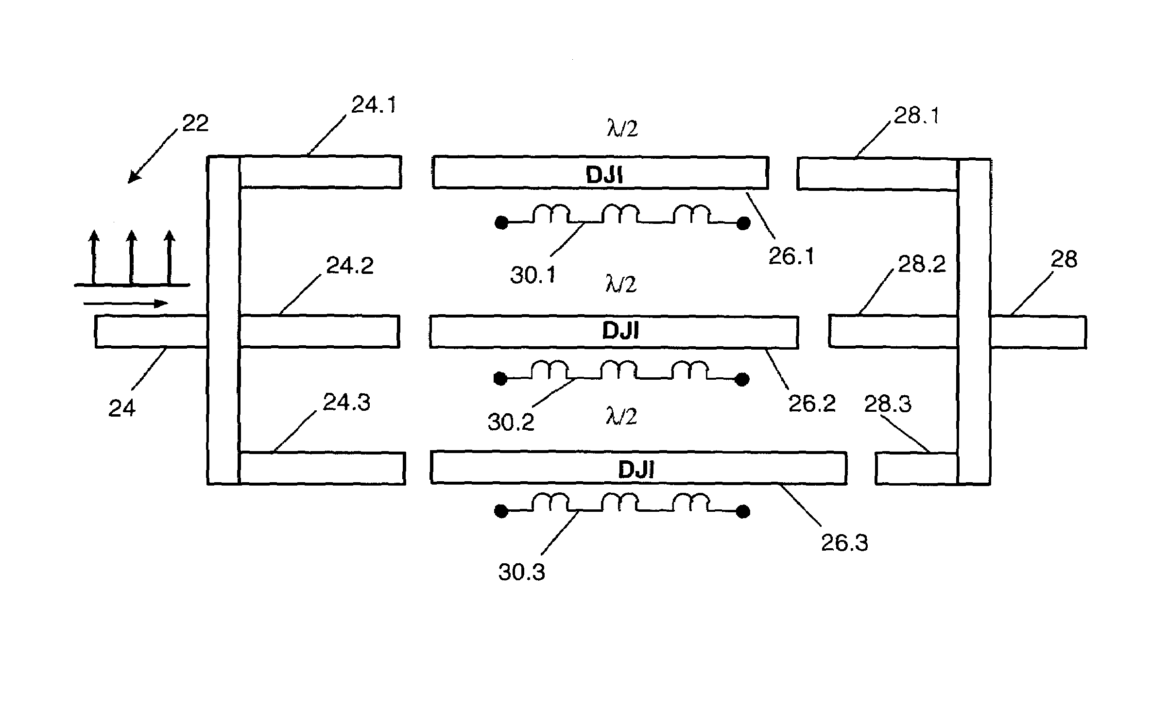 Multiplexed amplifier