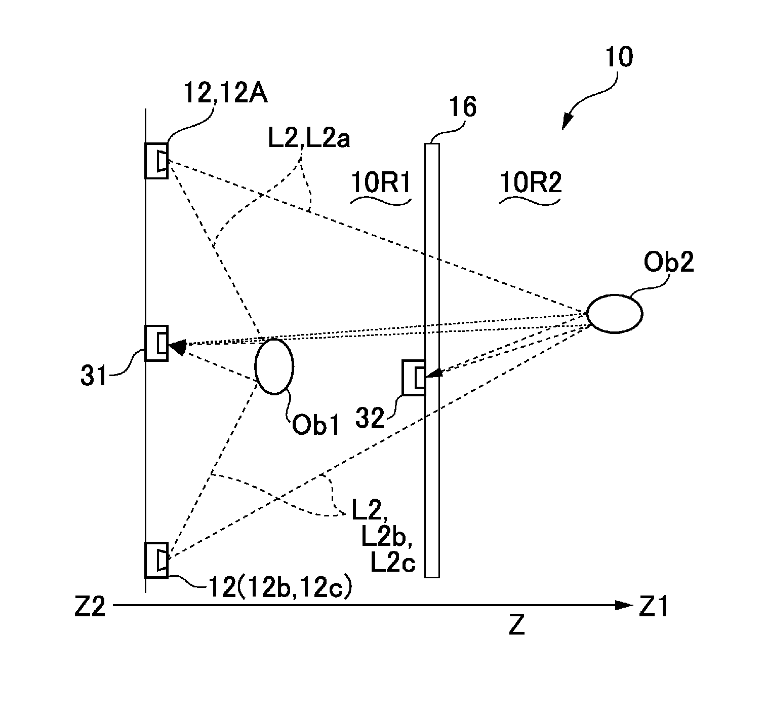 Optical position detection device