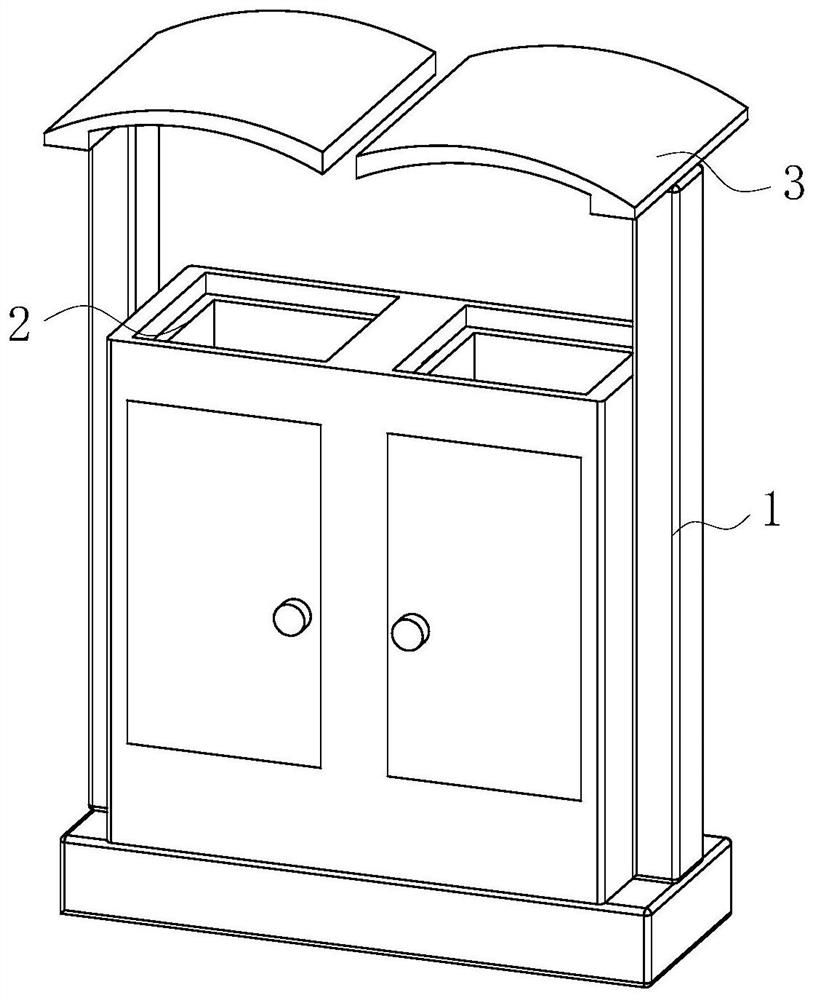 Outdoor intelligent garbage can